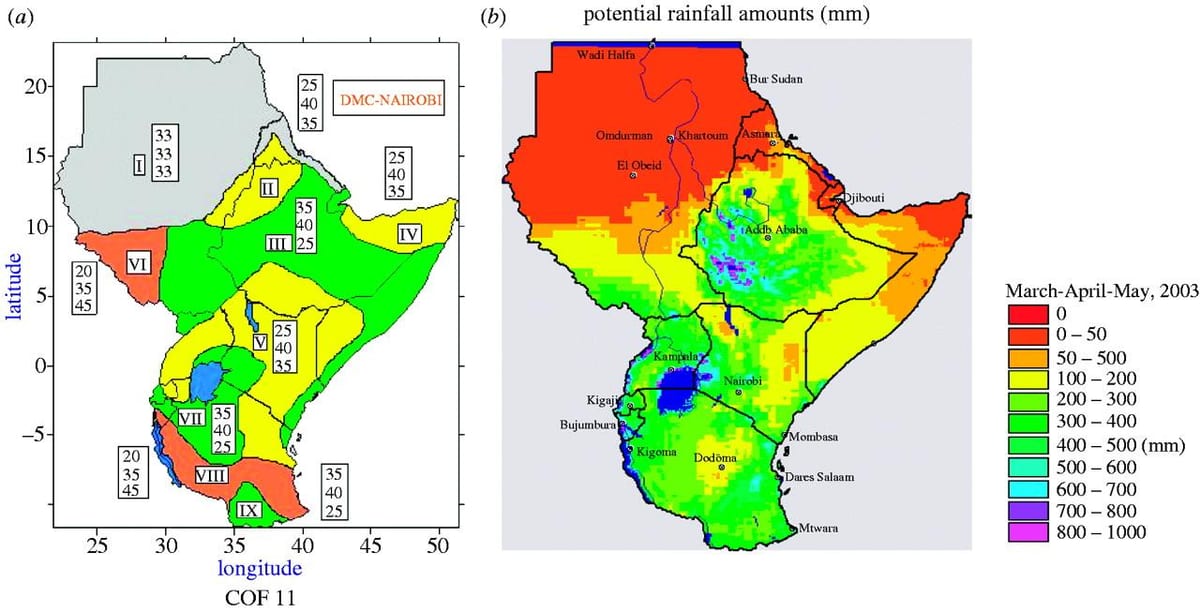 mapa Keni klimatu