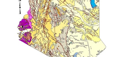 Mapa geologická mapa Keni
