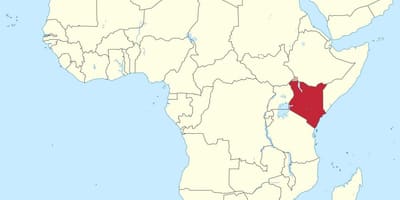 Mapa afriky Keni