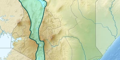 Mapa rift valley, Keňa