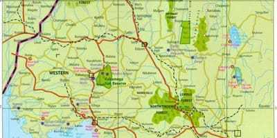 Západní provincie Keni mapě